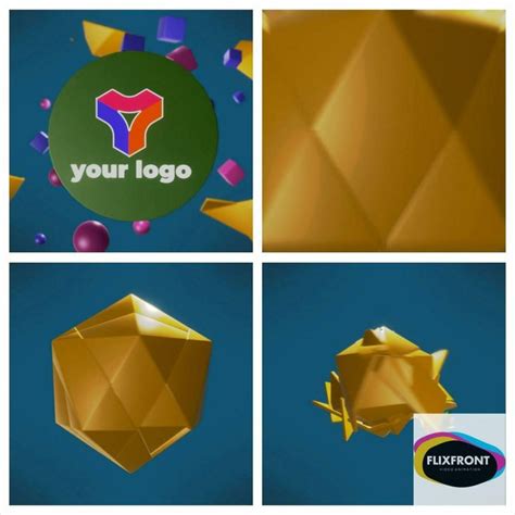 Exploding Shapes Revealing Your Logo With Lots of Animated Particles Upload Your Own Logo in ...