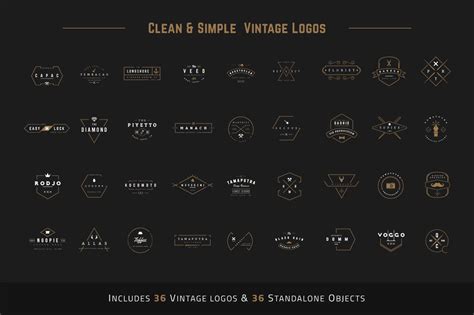 Clean & Simple Vintage Logo 20%Off ~ Logo Templates ~ Creative Market