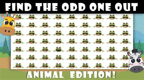 🐾 Find the Odd One Out - Animal Emoji Quiz! Can You Guess Right? 🕒 - YouTube