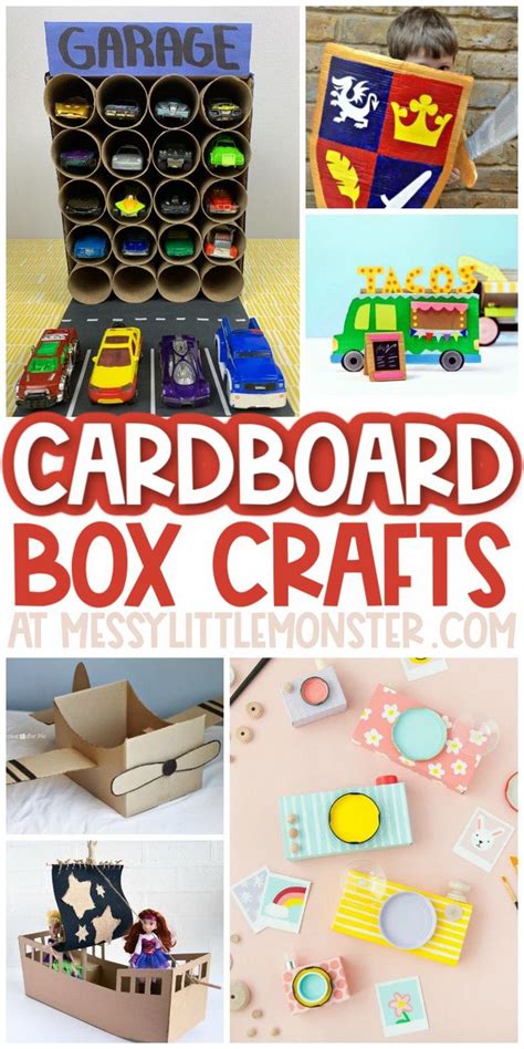 The CUTEST Cardboard Box Crafts for Kids | Cardboard crafts kids ...