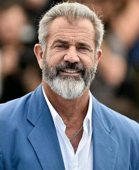 What's your favourite movie with Mel Gibson?... in 2020 | Grey hair men, Beard styles for men ...