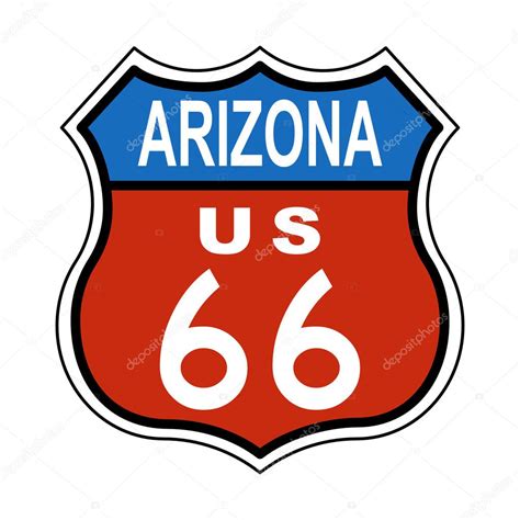 Arizona Route US 66 Sign Stock Photo by ©jbouzou 3958537