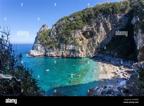 Beaches of Greece, Fakistra beach, one of the remotest beaches of northeast Pelion, Volos ...