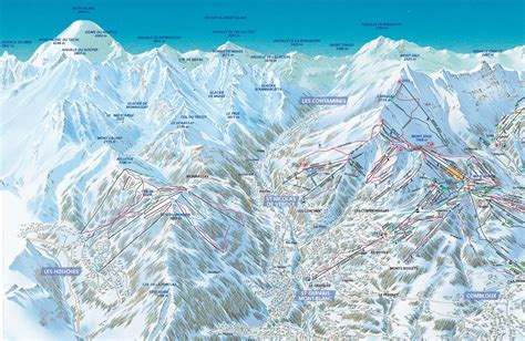 Les Houches Piste Map | J2Ski