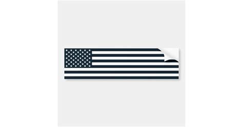 American Patriotic Black & White Flag Bumper Sticker | Zazzle