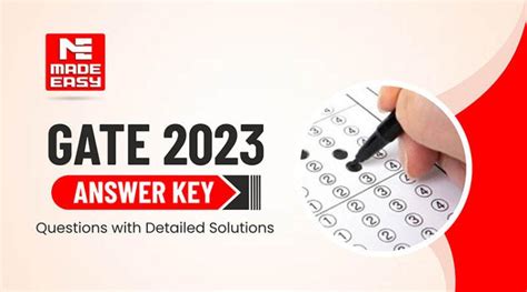 GATE 2023 Answer Key | Questions with Detailed Solutions