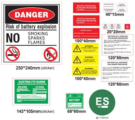 Battery Label Kit - PGK Distribution