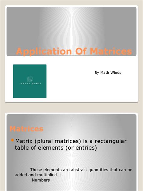 Application of Matrices | PDF | Code | Matrix (Mathematics)