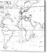 Truxtun's Nautical World Map Photograph by Royal Astronomical Society/science Photo Library ...