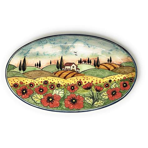 Amazon.com: CERAMICHE D'ARTE PARRINI - Italian Ceramic Art Pottery Tray ...