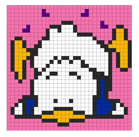 Sanrio Pekkle 2D Pixel Art Pix Brix | Dessin, Dessin au crayon, Point de croix