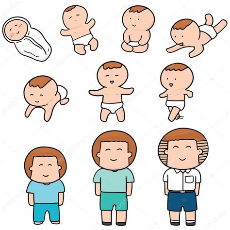 Vector set of children development Stock Vector Image by ...