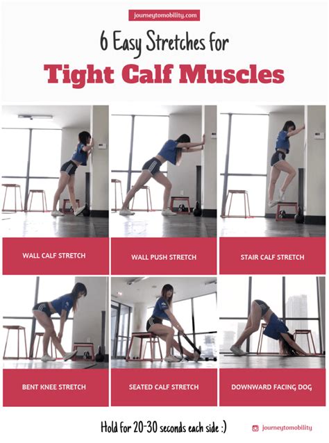 Easy Calf Stretch Routine for Muscle Tightness | Journey to Mobility | Calf stretches, Stretch ...