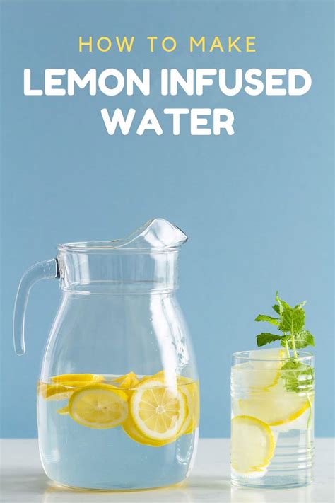 Lemon Infused Water - Green Healthy Cooking