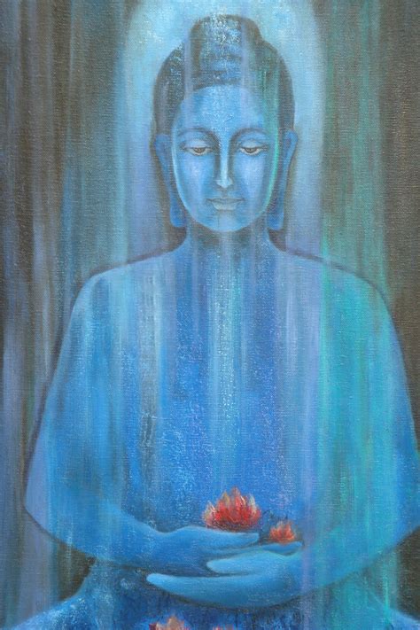 Blue Buddha THe enlightened one... | Buddha art, Buddha painting, Buddha artwork