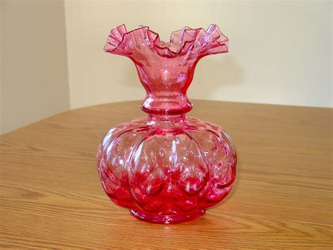 My New Cranberry (PINK) Fenton Vase | Fenton glassware, Cranberry glassware, Fenton glass