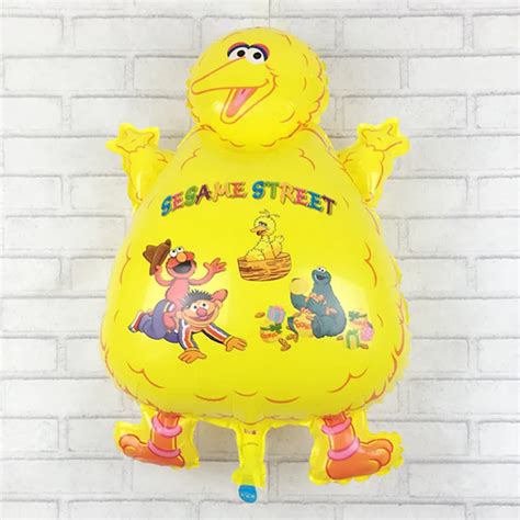 XXPWJ Free shipping new children's toys Sesame Street Big Bird balloons birthday party balloons ...