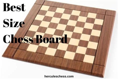 Best Size Chess Board: Official Dimensions - Hercules Chess