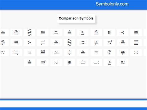 Comparison Symbols by James Gunn on Dribbble