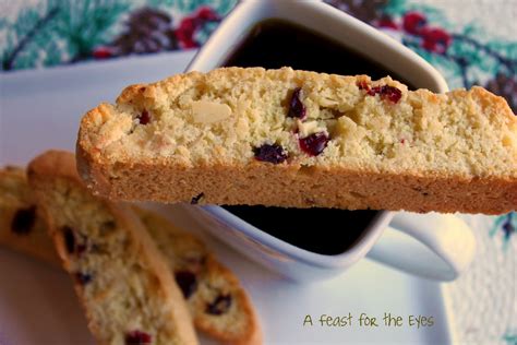 A Feast for the Eyes: Cranberry-Almond Biscotti