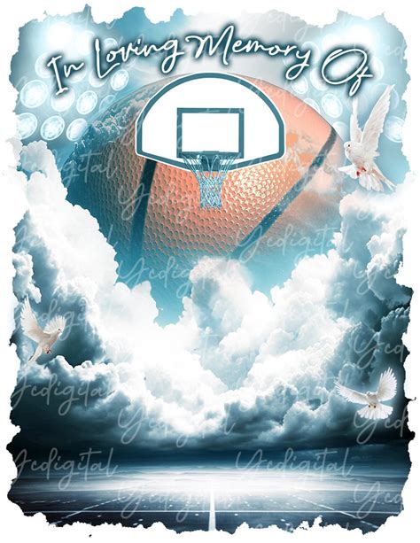 Basketball Heaven Sky PNG Digital Download - Etsy