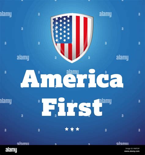 America First banner with USA flag Stock Vector Image & Art - Alamy