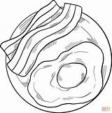 Bacon And Eggs coloring page  Free Printable Coloring Pages sketch template