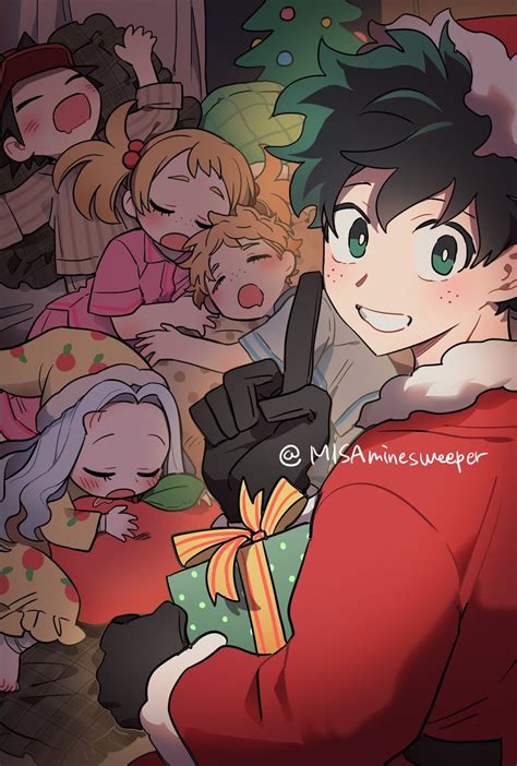 midoriya izuku, eri, izumi kouta, shimano katsuma, and shimano mahoro (boku no hero academia ...