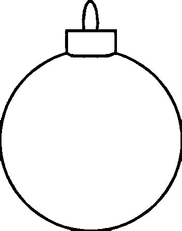 Christmas ornament black and white christmas ornament outline clipart ...