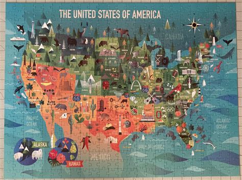 American Flat-USA Map-500Pieces : r/Jigsawpuzzles