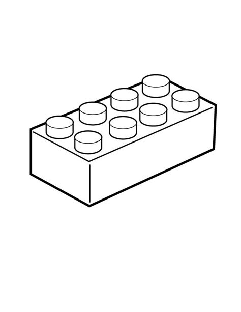 Lego Brick Outline Clip Art Sketch Coloring Page | Lego coloring pages ...