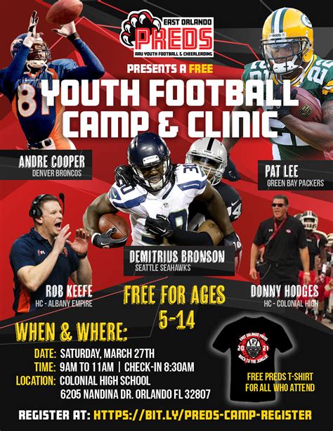 Register for FREE Orlando Youth Football Camp at Colonial High - East ...