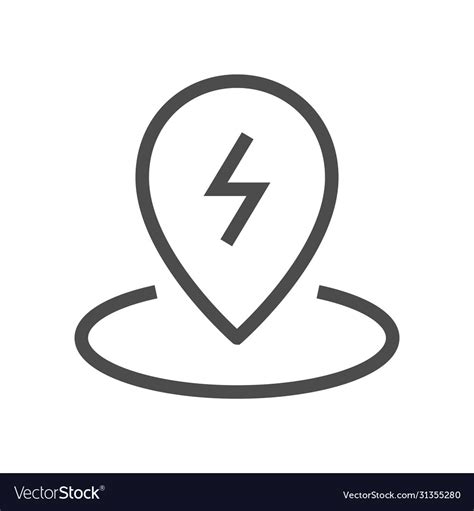 Charging point icon Royalty Free Vector Image - VectorStock