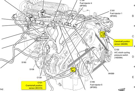 Ford camshaft position sensor location