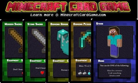 Minecraft Card Game Minecraft Project