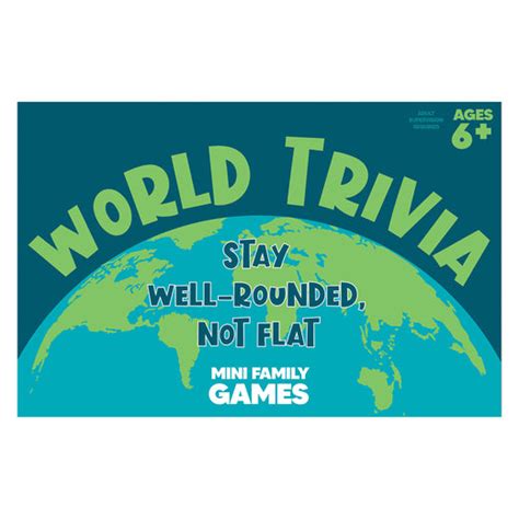 Mini Family Games - World Trivia – The Beach Company