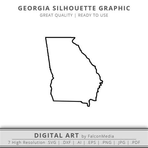 Georgia SVG - Georgia State SVG - Georgia Outline SVG - Georgia ...