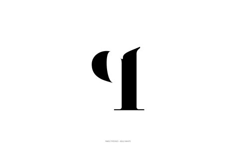 Paris Typeface Bold White Style Moshik Nadav Fashion Fonts Typography