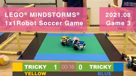 Funsett Arena, LEGO MINDSTORMS Robot 1x1 Soccer Game, 2021.08 Game 3 ...