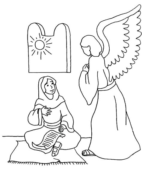 Angel Gabriel Coloring Page at GetColorings.com | Free printable ...