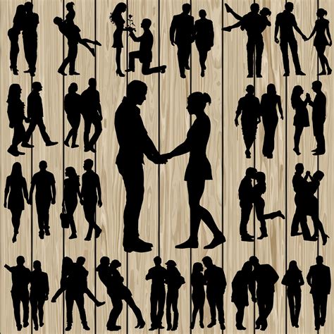 Couple Silhouette SVG 22 Couple Silhouette SVG Couple EPS - Etsy UK