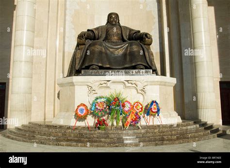 Genghis Khan Monument Sukhbaatar Square Ulaanbaatar Mongolia Stock Photo - Alamy