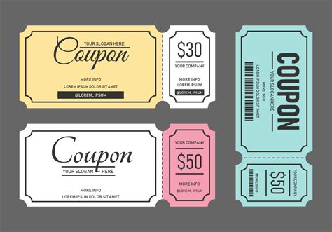 Coupon Template 272483 Vector Art at Vecteezy