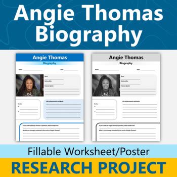 Angie Thomas Biography Author Research Project by Learning Pyramid