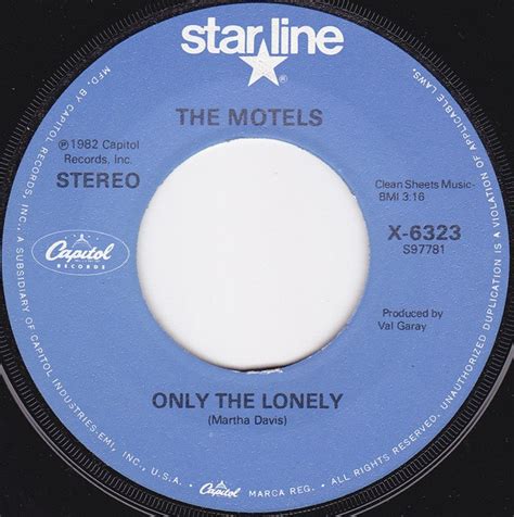 The Motels - Only The Lonely (Vinyl) | Discogs