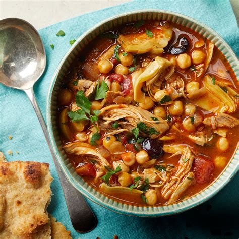 Slow-Cooker Mediterranean Chicken & Chickpea Soup Recipe | EatingWell