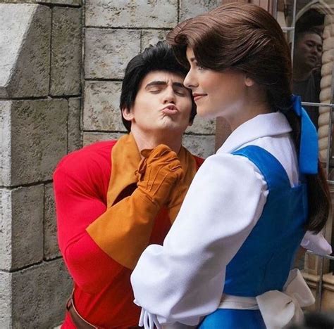 Belle and Gaston | Disney face characters, Disney characters irl ...