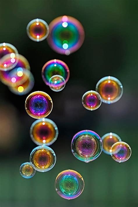 Rainbow Bubbles Reflection Photography, Image Photography, Bubble Photography, Mirror ...