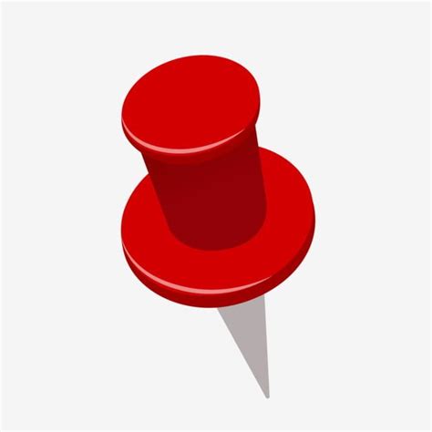 a red button with a long shadow on it