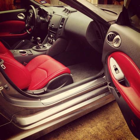 custom red leather interior - Nissan 370Z Forum | Nissan 370z, Nissan, Red leather